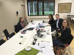 (ltr) Professors Jacobien Rutgers, Hugh Beale, Bénédicte Fauvarque-Cosson, Stefan Vogenauer, Sarah Zimmermann