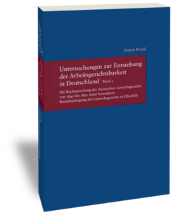 Untersuchungen zur Entstehung der Arbeitsgerichtsbarkeit in Deutschland.Band 3: Die Rechtssprechung der rheinischen Gewerbegerichte von 1840 bis 1891 unter besonderer Berücksichtigung des Gewerbegerichts in ElberfeldJürgen BrandStudien zur europäischen Rechtsgeschichte 232Frankfurt am Main: Klostermann 2008