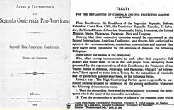 Abb. 1: Tratado de Extradición y Protección contra el Anarquismo, concluded at the Second Pan American Conference, Mexico, 22 October 1901 – 31 January 1902