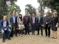 F.l.t.r.: Jan-Henrik Meyer, Anselm Küsters, Philipp Schmitt, Ulrike Radden, Stefan Vogenauer, Thorben Klünder, Philip Bajon, Sigfrido Ramirez-Perez, Sarah Zimmermann