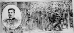 Assassination attempt agains president Prudente de Morais in 1897/ Newspaper print