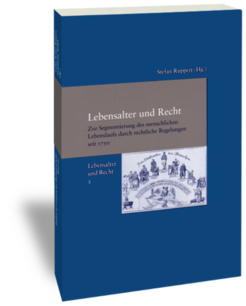 Lebensalter und Recht.Zur Segmentierung des menschlichen Lebenslaufs durch rechtliche Regelungen seit 1750Herausgegeben von Stefan RuppertStudien zur europäischen Rechtsgeschichte 249Lebensalter und Recht 2Frankfurt am Main: Klostermann 2010