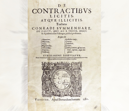 Salamanca Colloquium: Joost Possemiers: „Business ethics, contract law and moral theology in Conrad Summenhart’s monumental 'Opus de contractibus' (1500)“