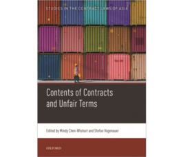 Book Launch: Studies in the Contract Laws of Asia; Volume III: Contents of Contracts and Unfair Terms