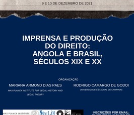 Imprensa e Produção do Direito: Angola e Brasil, séculos XIX e XX