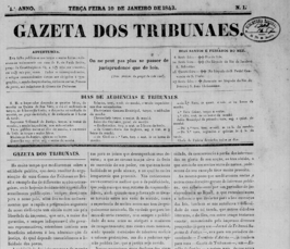 Impresa e normatização jurídica no Império do Brasil: o caso da Gazeta dos Tribunais (1843-1846) Impresa e normatização jurídica no Império do Brasil: o caso da Gazeta dos Tribunais (1843-1846)