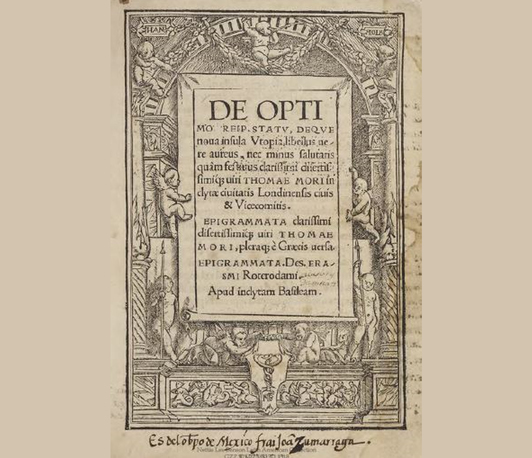 Fray Alonso de la Veracruz and his annotations to Thomas More’s <i>Utopia</i>